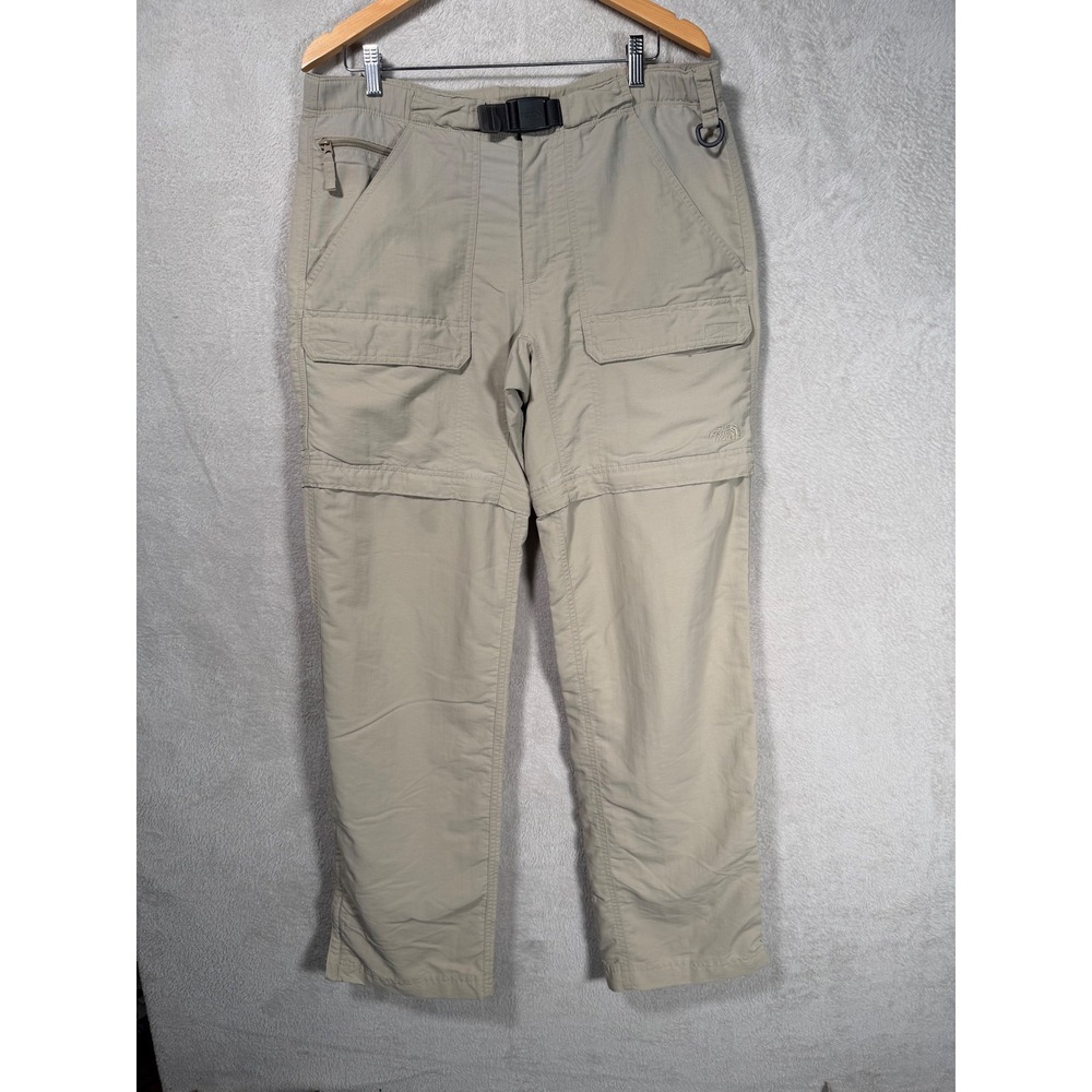 The North Face Mens Paramount Peak Convertible Hiking Pants Tan Size M Long